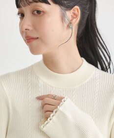 earth music&ecology ナローケーブルプルオーバー