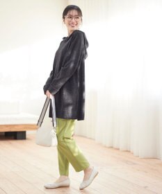 Tiaclasse メランジフーディーニットチュニック