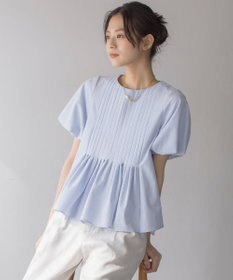組曲 S ドビーストライプピンタック ブラウス