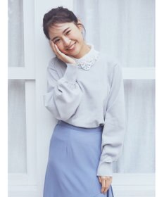 earth music&ecology 襟付きニットプルオーバー