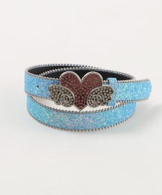 WEGO Lエンジェルバックルラメベルト