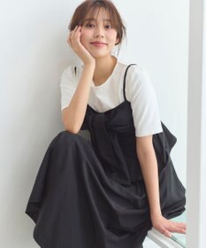Feroux 【セットアップ対応・洗える】リボンタフタ ビスチェ カットソー
