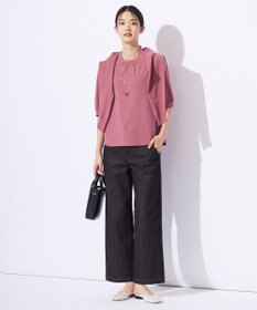 J.PRESS LADIES L 【洗える】レーヨンエリートストレッチ クルーネック カーディガン