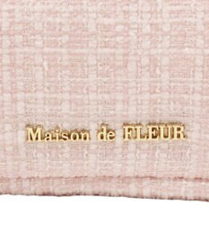 Maison de FLEUR ツイードボリュームリボントートバッグ