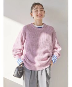 AMERICAN HOLIC 片畦クルーネックニットプルオーバー