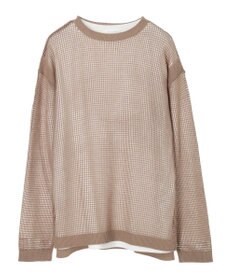 Green Parks ＳＥＴ２点ロンＴ＋メッシュニットプルオーバー