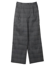 earth music&ecology チェックストレートパンツ