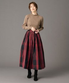 ANY 【ウエストゴム】ビックチェックタフタスカート