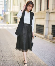 ANY SIS ラインアートプリーツ スカート