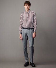 JOSEPH ABBOUD 【オーガニックコットン・柔らかな肌触り】カラーストライプ シャツ