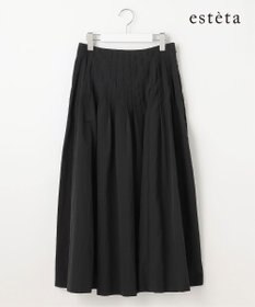 23区 【エステータ】エンシュクライト ピンタック フレアスカート