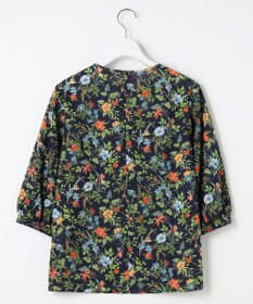 J.PRESS LADIES S スパンボタニカル プリント クルーネック ブラウス