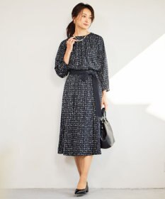 自由区 L 【セットアップ対応・洗える】スクラッチチェックプリント ブラウス