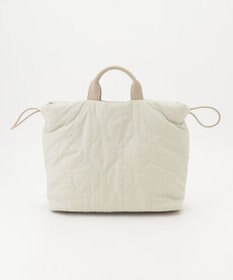 自由区 パディングキルトドロスト バッグ ライトベージュ