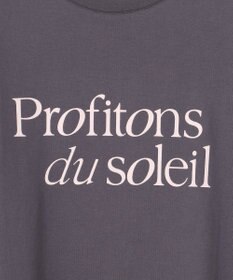 組曲 L ブルーデイジーロゴプリント Tシャツ