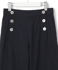 23区 【洗える】リネンヴィスコースストレッチ マリンパンツ