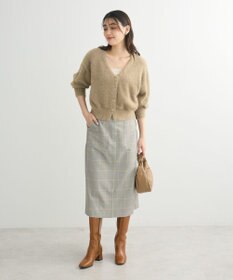 Green Parks きれいシルエットチェックＡラインスカート