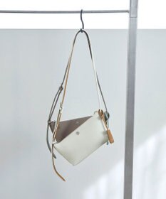 TOPKAPI 【Breath TOPKAPI】DUAL デュアル シュリンクレザー バイカラー ミニ ショルダーバッグ チャーム付き