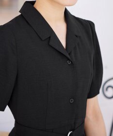 Tiaclasse 【洗える】開襟シャツワンピース