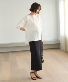 UNFILO イージーケア ドルマンブラウス