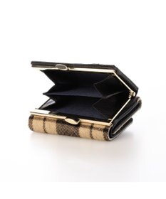 UNBILLION ペルケ perche / ハラコタイプチェック柄3つ折り財布