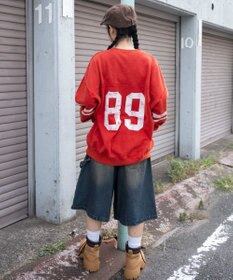 WEGO 【ユニセックス着用ITEM】ケミカルウォッシュナンバリングプルオーバー