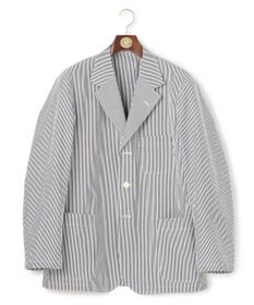 J.PRESS MEN 【J.PRESS ORIGINALS】Silk Seersucker 3B Sack Jacket / Japan Made