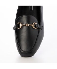 MODE ET JACOMO <noyau>スクエアトゥビット付きヒールローファー