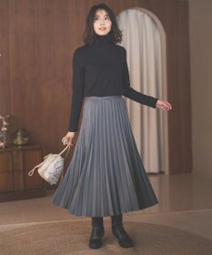 ANY 【10色展開/ウエストゴム】ウーリッシュフラノ プリーツスカート