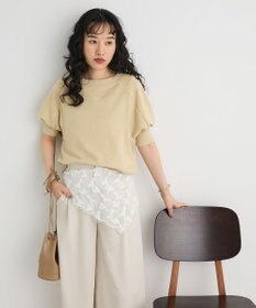 CRAFT STANDARD BOUTIQUE TC裏毛ボリュームハーフスリーブプルオーバー