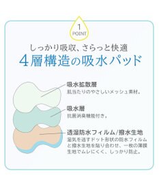 BRADELIS New York 【BRADELIS NewYork peace】シームレス吸水ショーツ25 吸水速乾 消臭機能付き ラインが響きにくい深めショーツ