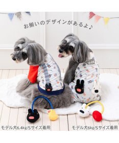 PET PARADISE リサとガスパール サロペット 《二人飛び柄》 小型犬