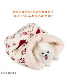 PET PARADISE ディズニー ミッキーマウス 筒型 寝袋 《ニット柄》Ｓ