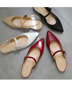 Pointer 日本製 本革ベルト付きミュール