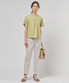 J.PRESS LADIES 【セットアップ対応・洗える・撥水】コットンFITTY テーパード パンツ