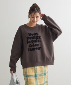 Green Parks ・ＤＯＵＢＬＥ　ＦＬＡＧＳ　サガラ刺繍スウェット