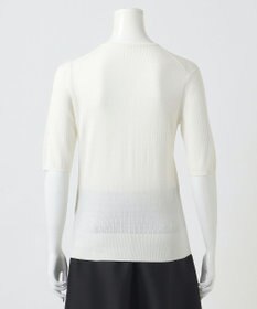 23区 【エステータ】シルクリブ 半袖ニット