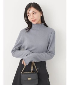 earth music&ecology コットンシアータートルネックプルオーバー