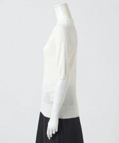 23区 【エステータ】シルクリブ 半袖ニット