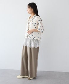 CRAFT STANDARD BOUTIQUE ボタニカルプリントオープンカラーシャツ