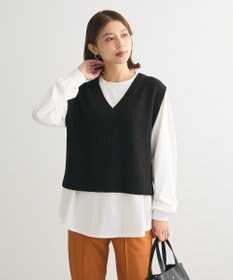 Green Parks ＳＥＴ２点　ニットベスト＋ロンＴＥＥ