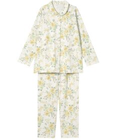 Wing パジャマ 長袖 長ズボン 綿混(本体) あったか レディース EP6016 ウイング／ワコール