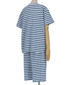 une nana cool 綿混ブークレーボーダー 半袖パジャマ