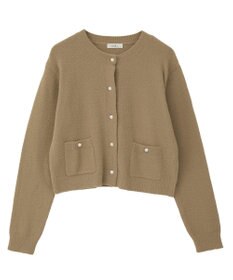 earth music&ecology 【イージーケア】パウダーシャギークルーネックカーディガン