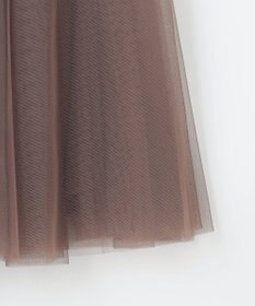 ANY 【ウエストゴム】チュールフレアースカート