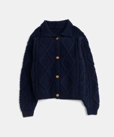 LENO ARAN PULLOVER【UNISEX】アラン柄ニットプルオーバー/カーディガン