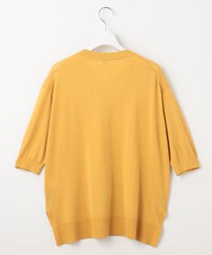 J.PRESS LADIES L 【洗える】COTTON LINEN Vネック ニット