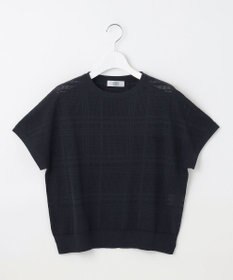J.PRESS LADIES S 【洗える】メッシュ パターン ニット