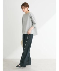 Green Parks ボートネックラメミニ裏毛プルオーバー