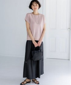 23区 S 【先行予約】クールタッチタフタ ギャザーワイドパンツ